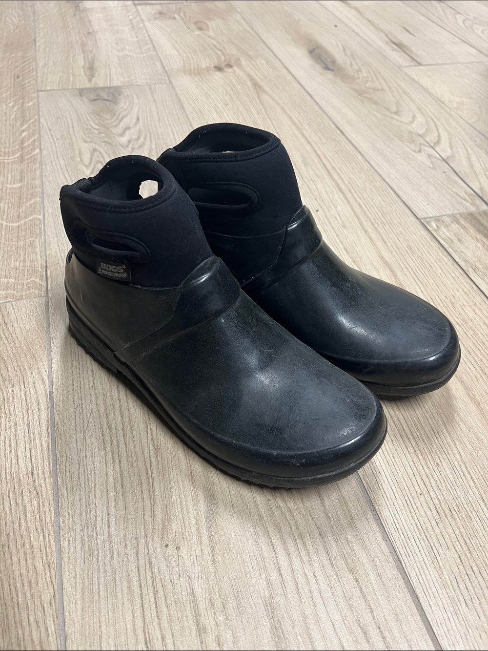 Bogs Black Women's Winter Rain Ankle Boots